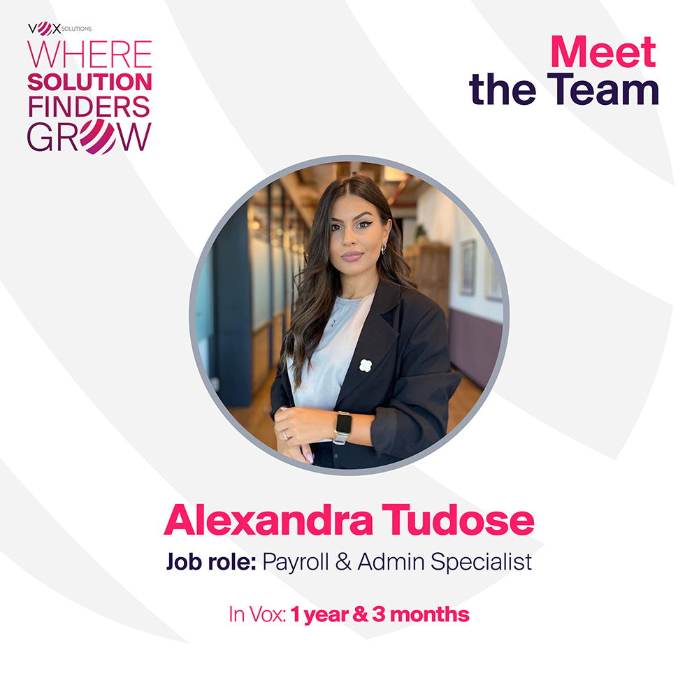 Meet the Team Vox Solutions Alexandra Tudose